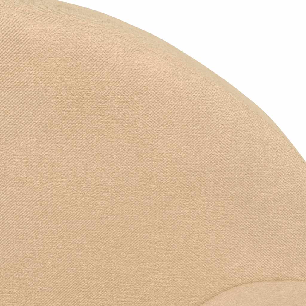 vidaXL Sofá cama infantil de felpa suave color crema