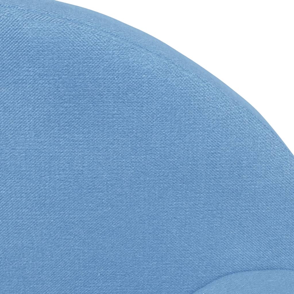 vidaXL Sofá cama infantil felpa suave azul