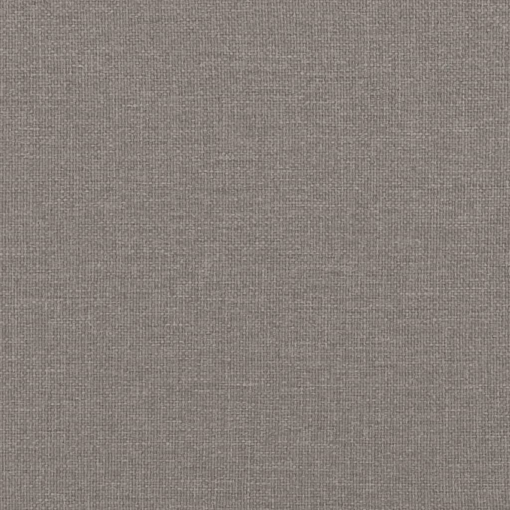 vidaXL Sofá de 3 plazas con cojines tela gris taupe 180 cm