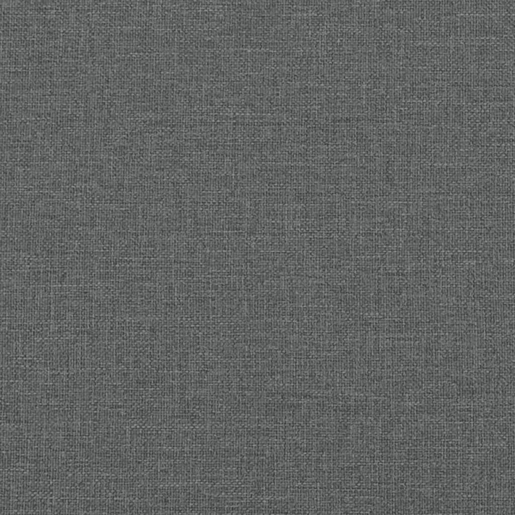vidaXL Sillón con taburete tela gris oscuro 60 cm