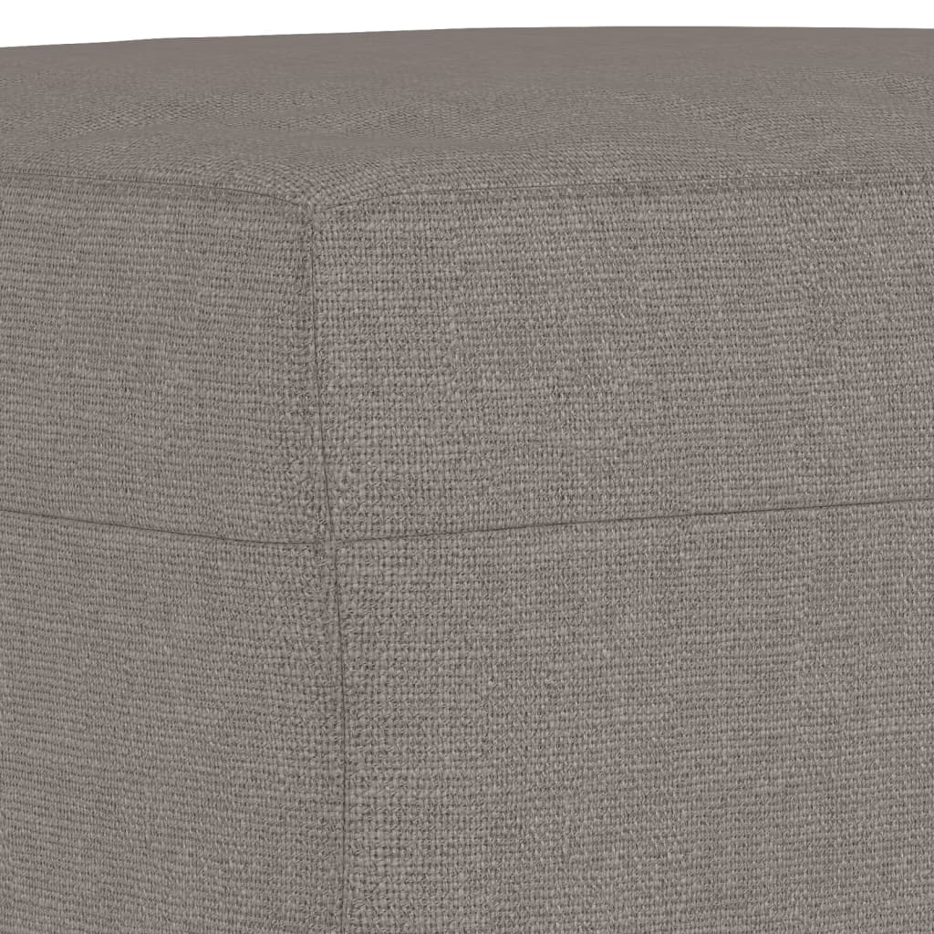 vidaXL Sillón con taburete tela gris taupe 60 cm