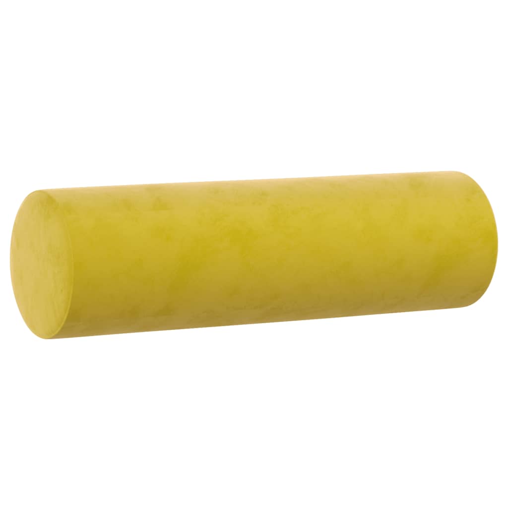 vidaXL Juego de sofás con cojines 3 piezas terciopelo amarillo