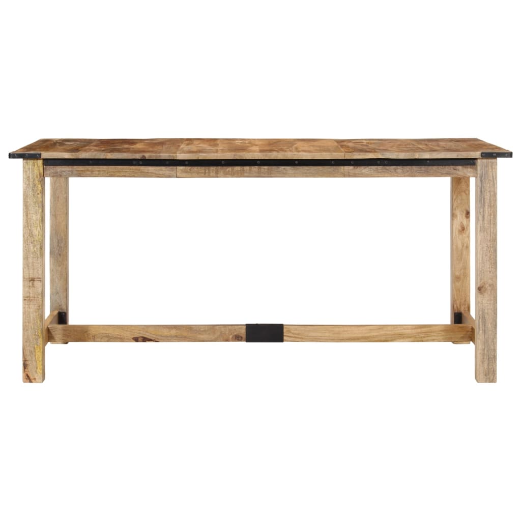 vidaXL Mesa de comedor madera maciza de mango 160x80x75 cm