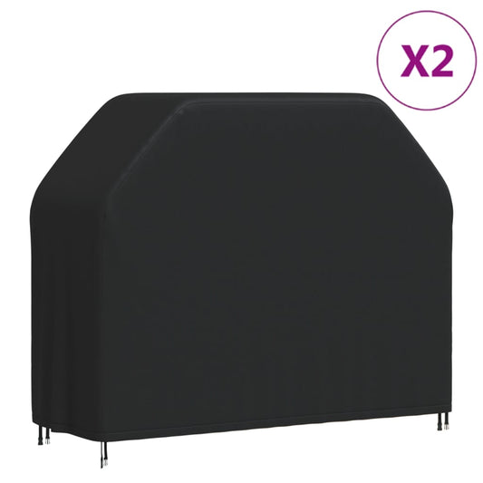 vidaXL Cubiertas para barbacoas 2 uds tela Oxford 420D 147x61x112 cm