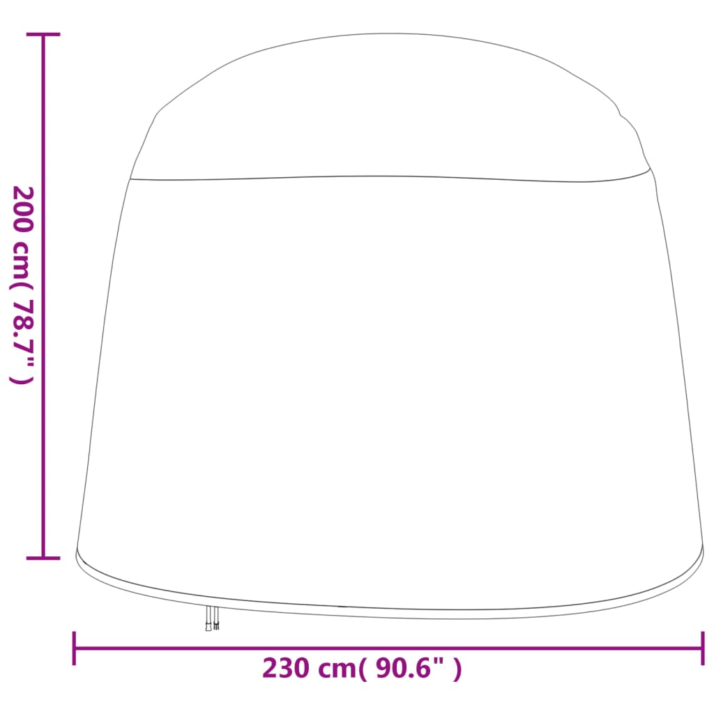 vidaXL Cubiertas sillón colgante 2 uds tela Oxford 420D Ø230x200 cm