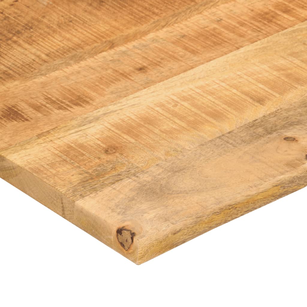 vidaXL Tablero de escritorio con curva madera mango rugosa 80x50x2,5cm