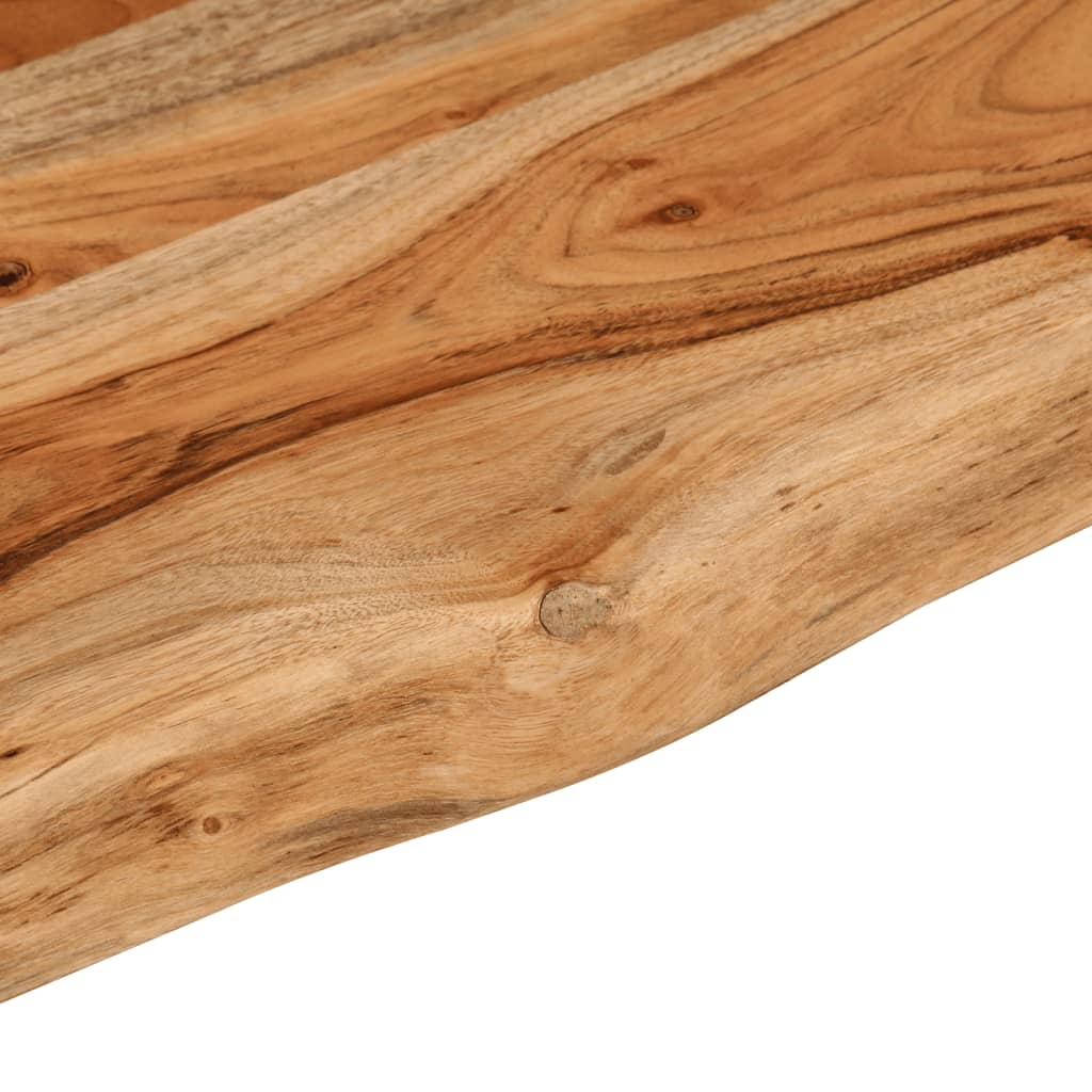 vidaXL Estante pared rectangular madera acacia borde vivo 120x20x2,5cm