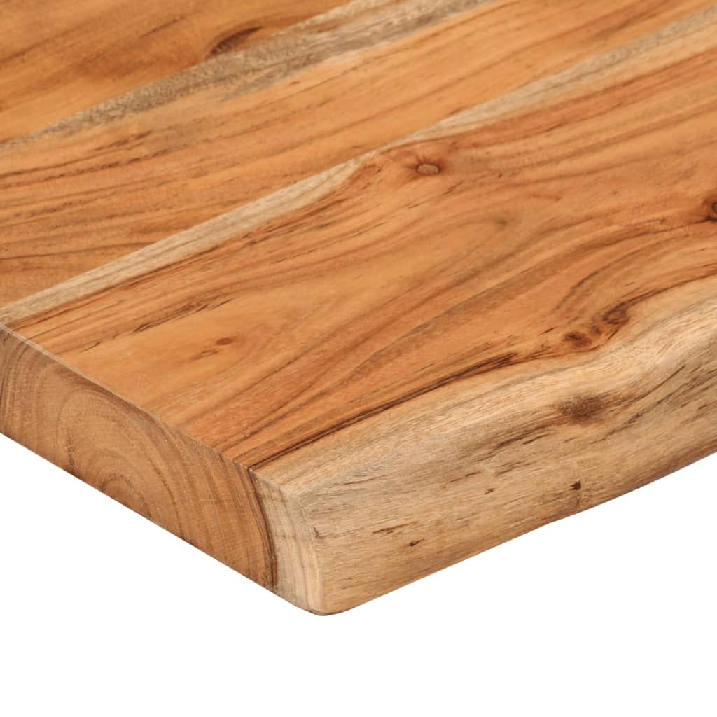 vidaXL Estante pared rectangular madera acacia borde vivo 120x20x2,5cm