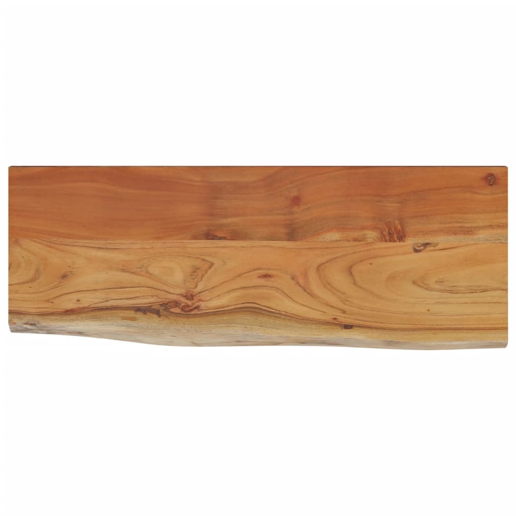 vidaXL Estante pared rectangular madera acacia borde vivo 50x20x3,8 cm