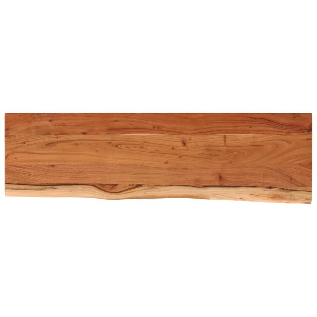 vidaXL Estante pared rectangular madera acacia borde vivo 60x20x3,8 cm