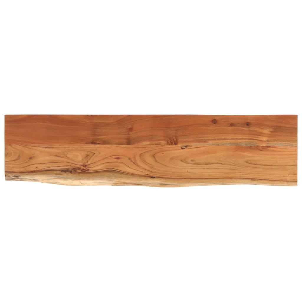 vidaXL Estante pared rectangular madera acacia borde vivo 80x20x3,8 cm