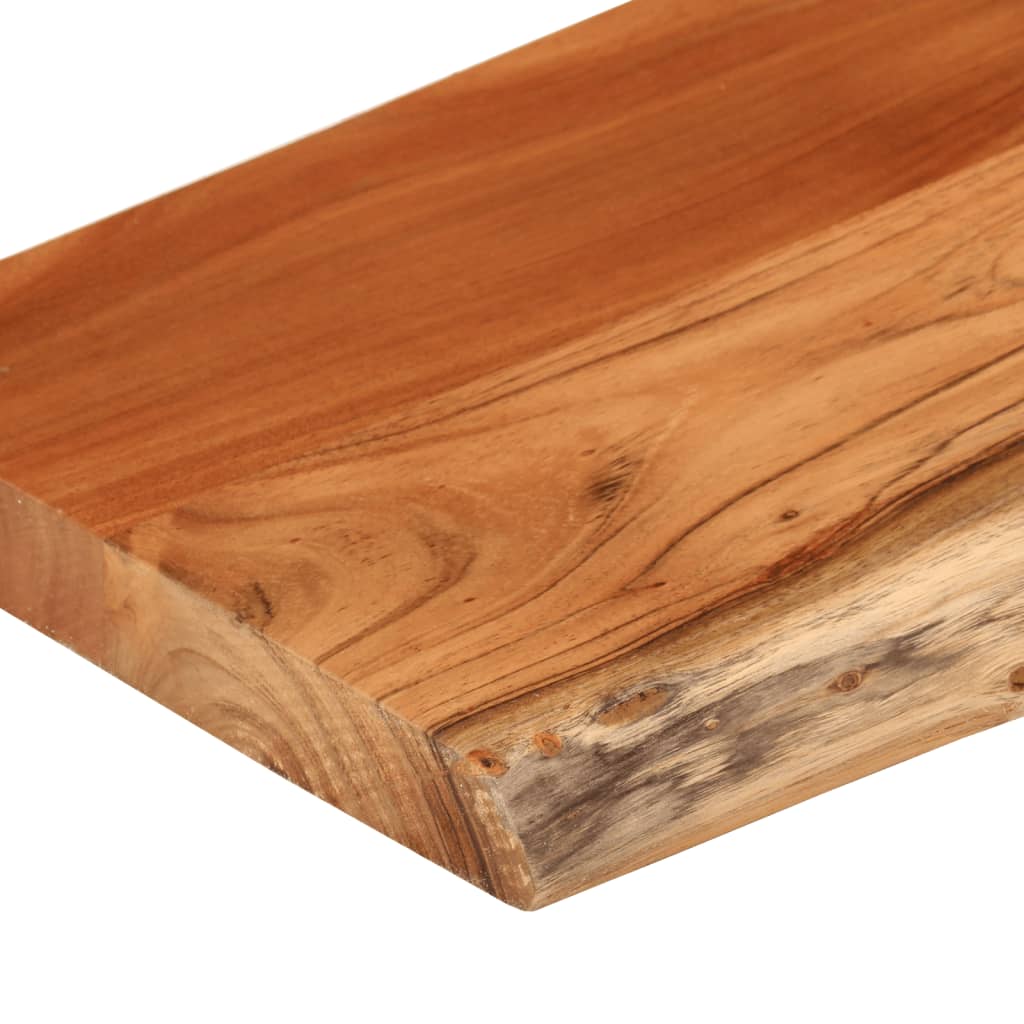 vidaXL Estante pared rectangular madera acacia borde vivo 80x20x3,8 cm