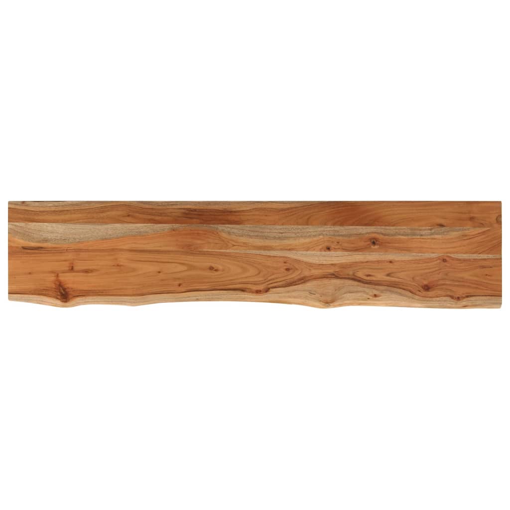 vidaXL Estante pared rectangular madera acacia borde vivo 90x20x3,8 cm