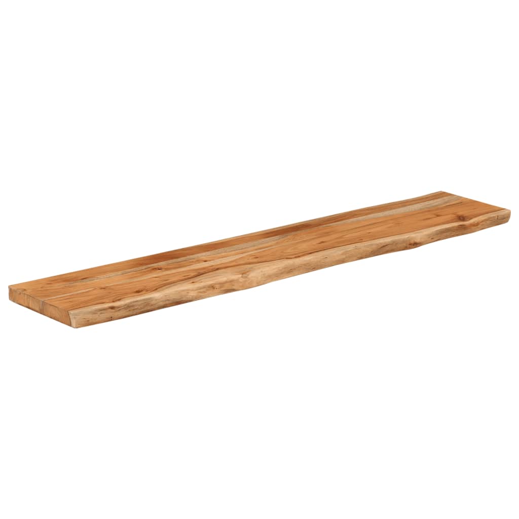 vidaXL Estante pared rectangular madera acacia borde vivo 90x20x3,8 cm