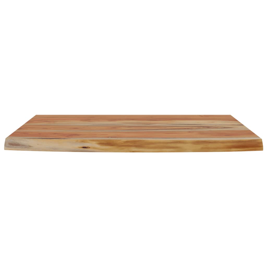 vidaXL Estante pared rectangular madera acacia borde vivo 50x30x3,8 cm