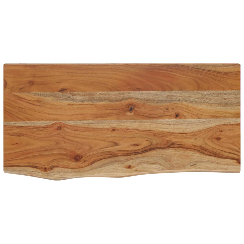 vidaXL Estante pared rectangular madera acacia borde vivo 60x30x3,8 cm