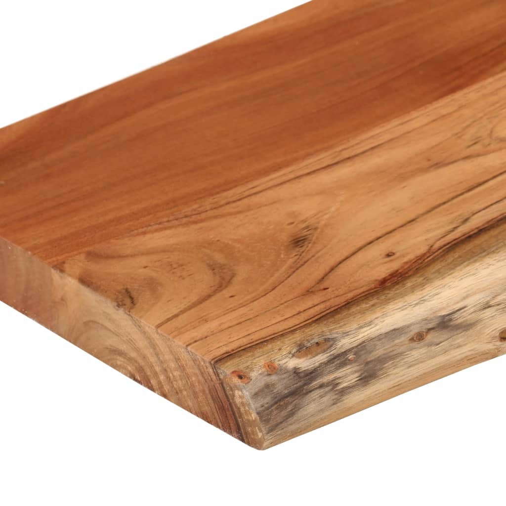 vidaXL Estante pared rectangular madera acacia borde vivo 70x30x3,8 cm