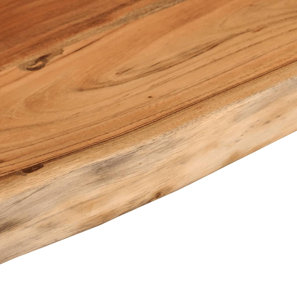 vidaXL Estante pared rectangular madera acacia borde vivo 80x30x3,8 cm