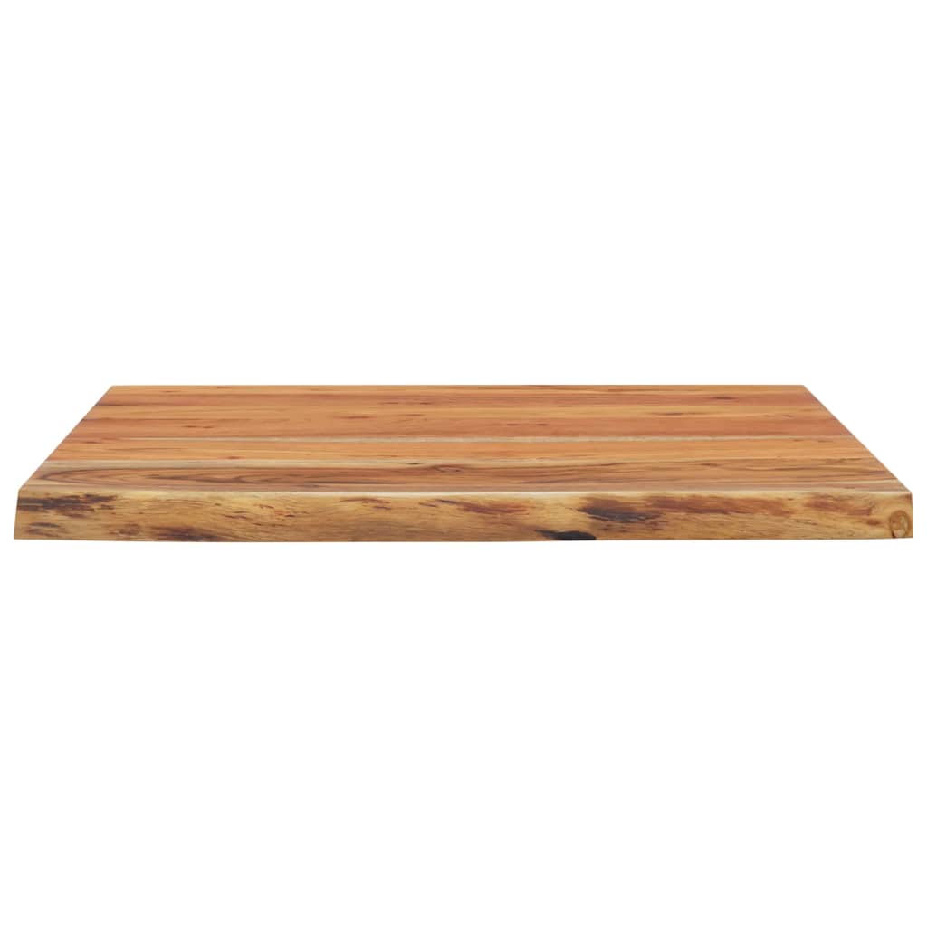 vidaXL Estante pared cuadrado madera de acacia borde vivo 40x40x3,8 cm