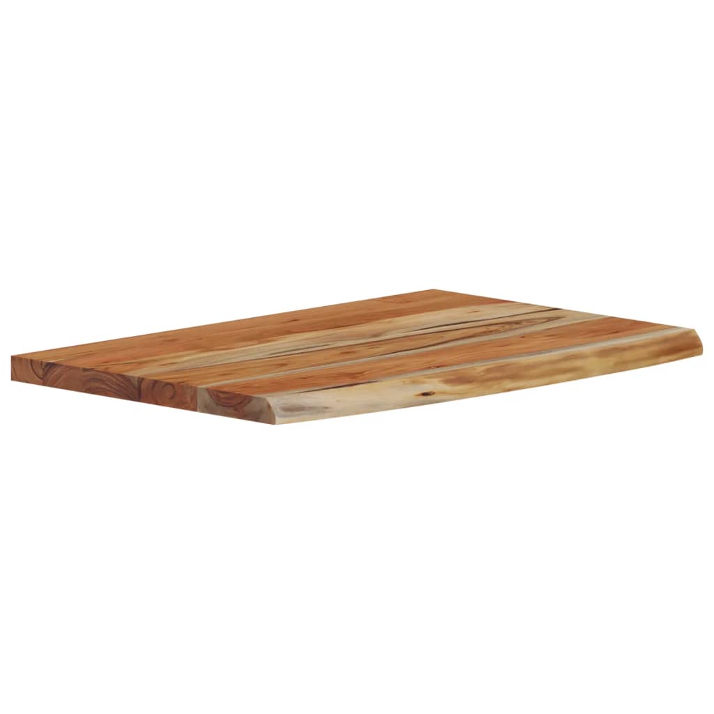 vidaXL Estante pared rectangular madera acacia borde vivo 60x40x3,8 cm