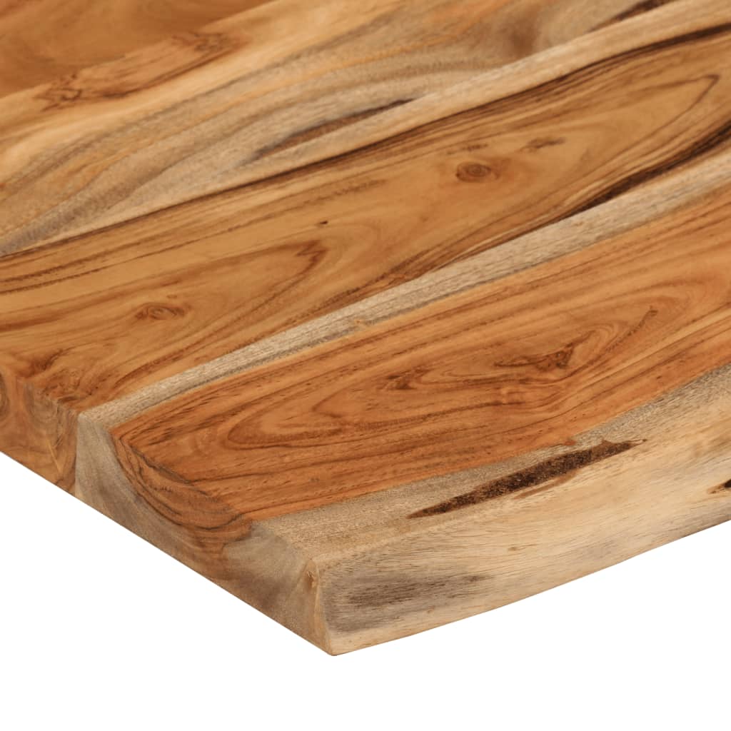 vidaXL Estante pared rectangular madera acacia borde vivo 70x40x3,8 cm