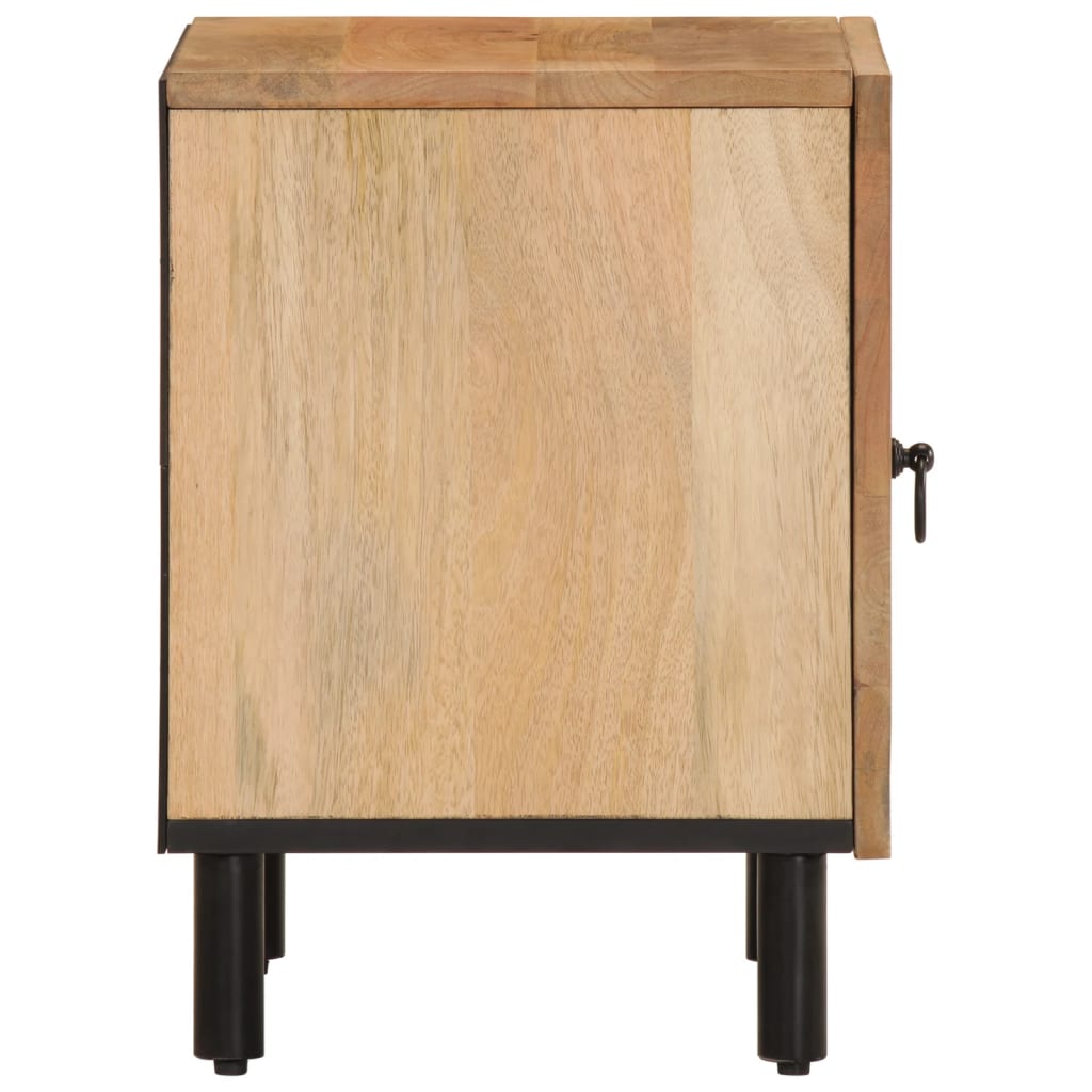 vidaXL Mesitas de noche 2 uds madera maciza de mango 40x33x46 cm