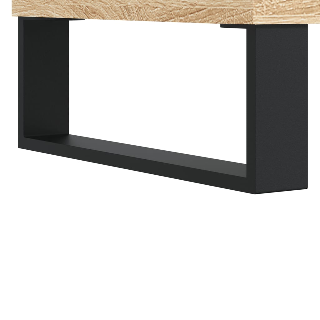 vidaXL Mesa de centro madera contrachapada roble Sonoma 90x50x36,5 cm