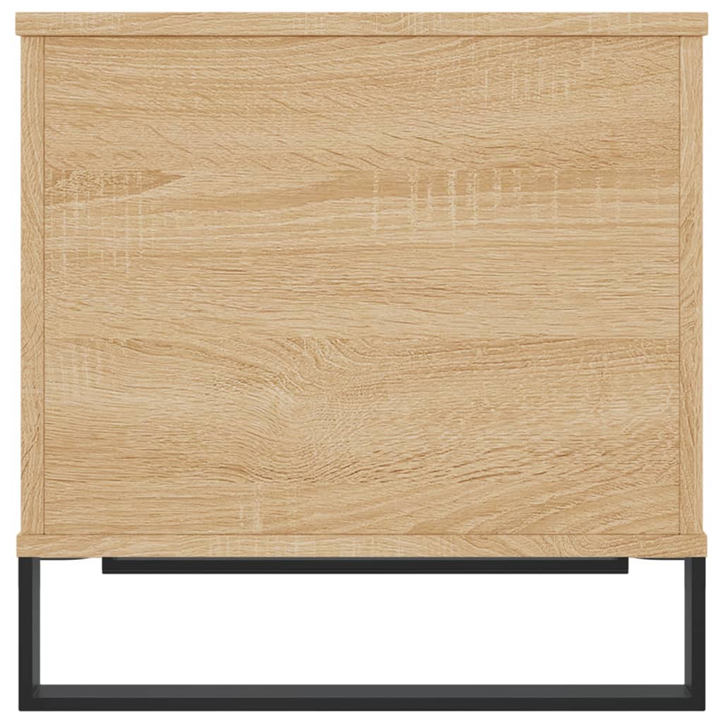 vidaXL Mesa de centro madera contrachapada roble Sonoma 60x44,5x45 cm