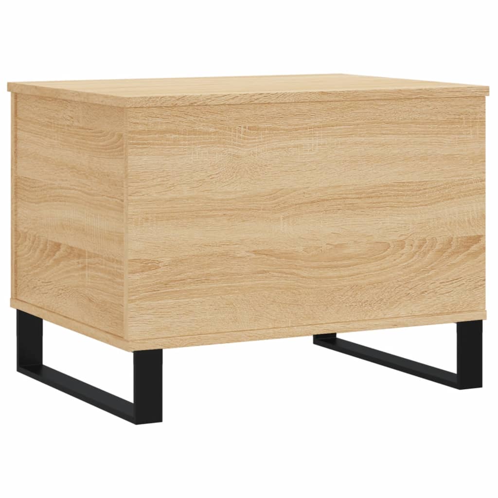 vidaXL Mesa de centro madera contrachapada roble Sonoma 60x44,5x45 cm