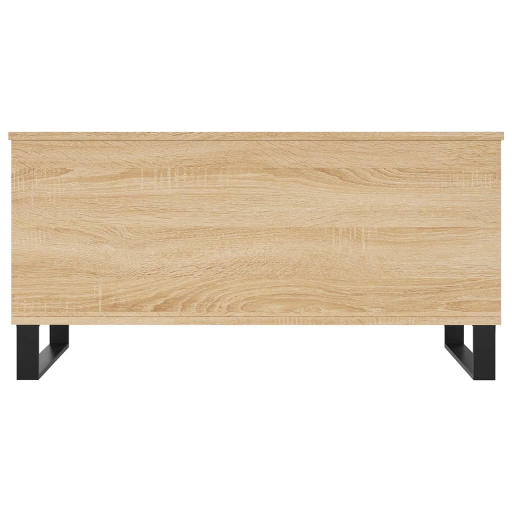 vidaXL Mesa de centro madera contrachapada roble Sonoma 90x44,5x45 cm