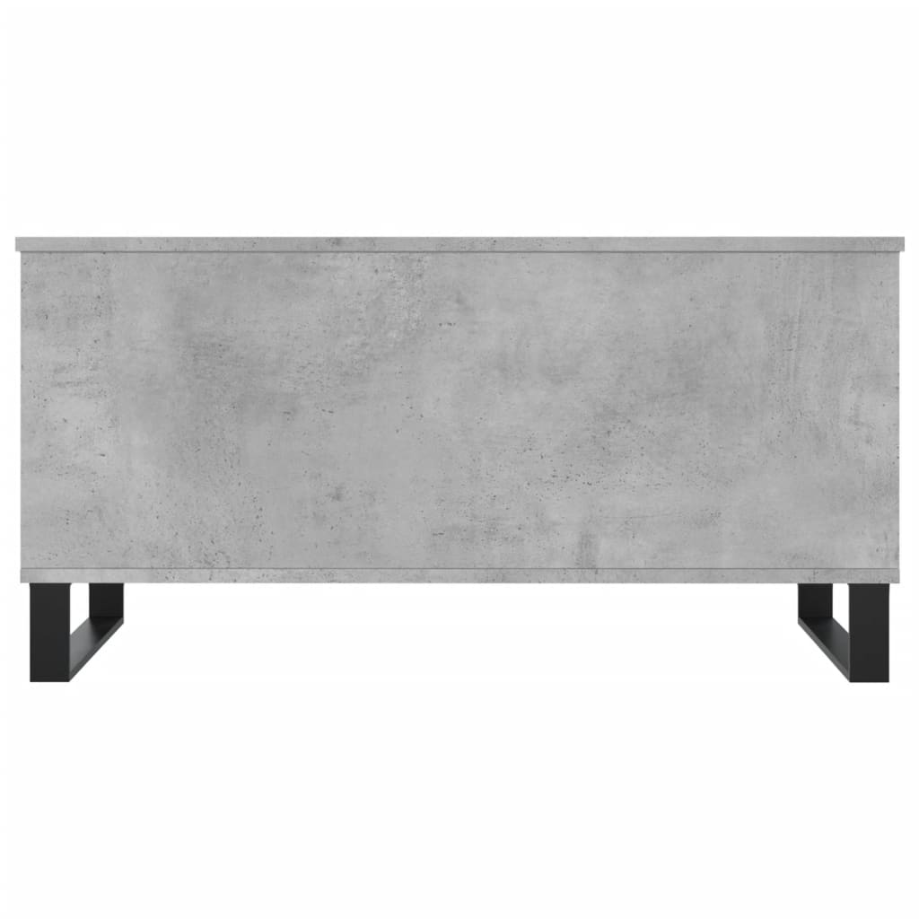 vidaXL Mesa de centro madera contrachapada gris hormigón 90x44,5x45 cm