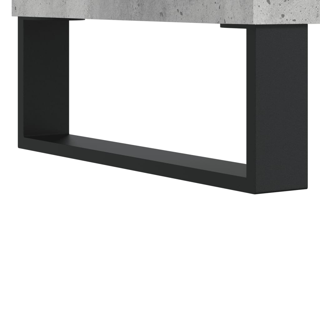 vidaXL Mesa de centro madera contrachapada gris hormigón 90x44,5x45 cm