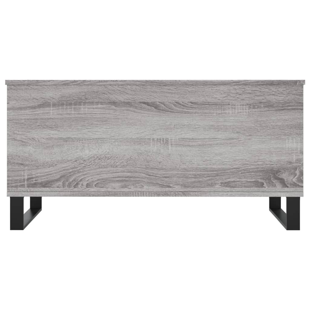 vidaXL Mesa de centro madera contrachapada gris Sonoma 90x44,5x45 cm