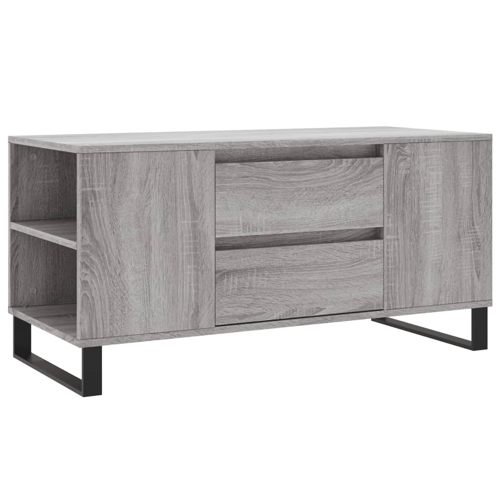 vidaXL Mesa de centro madera de ingeniería gris Sonoma 102x44,5x50 cm