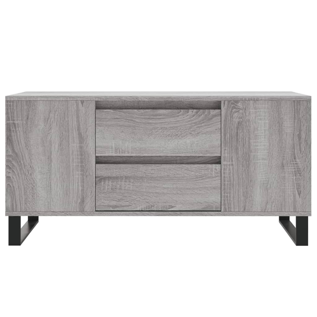 vidaXL Mesa de centro madera de ingeniería gris Sonoma 102x44,5x50 cm