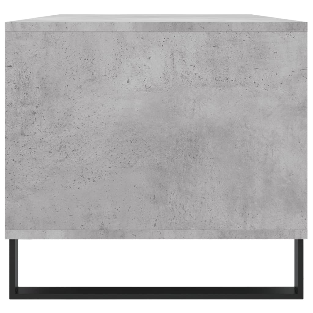 vidaXL Mesa de centro madera contrachapada gris hormigón 90x49x45 cm