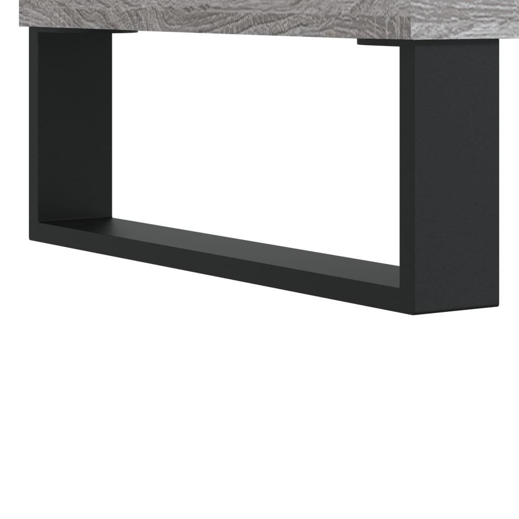 vidaXL Mesa de centro madera contrachapada gris Sonoma 90x49x45 cm