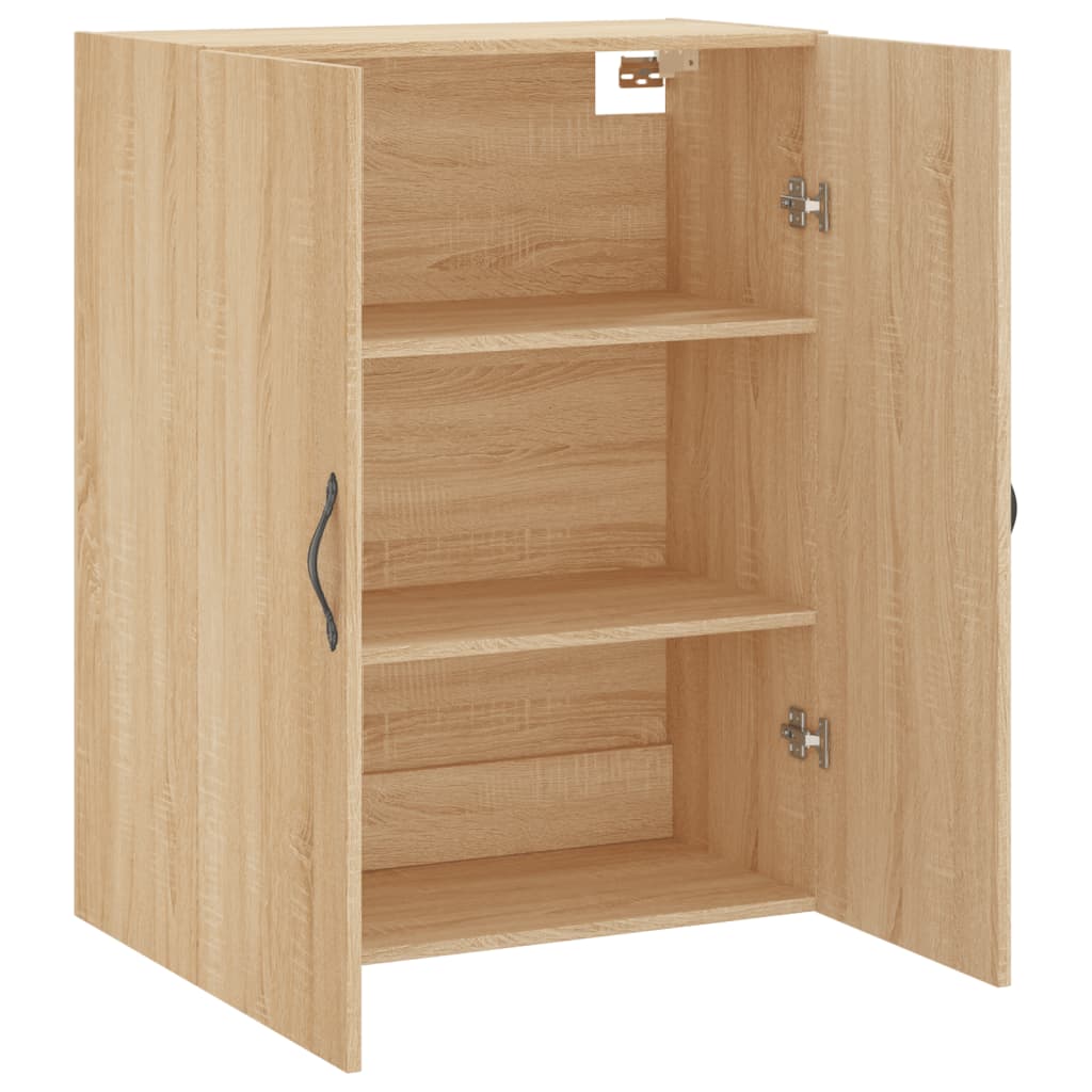 vidaXL Armario de pared madera ingeniería roble Sonoma 69,5x34x90 cm