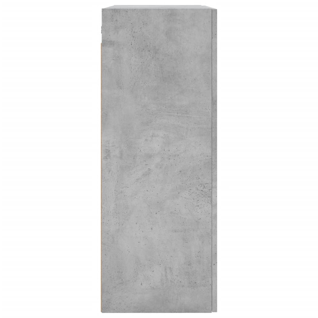 vidaXL Armario de pared madera ingeniería gris hormigón 69,5x34x90 cm