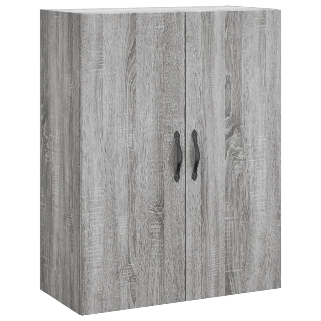 vidaXL Armario de pared madera ingeniería gris Sonoma 69,5x34x90 cm