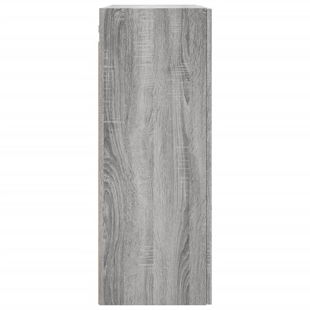 vidaXL Armario de pared madera ingeniería gris Sonoma 69,5x34x90 cm