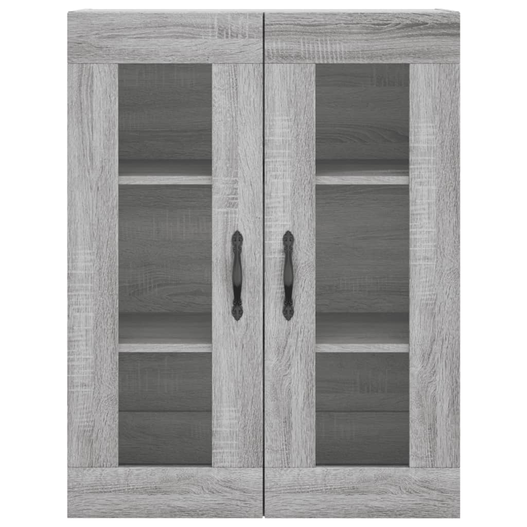 vidaXL Armario de pared madera ingeniería gris Sonoma 69,5x34x90 cm