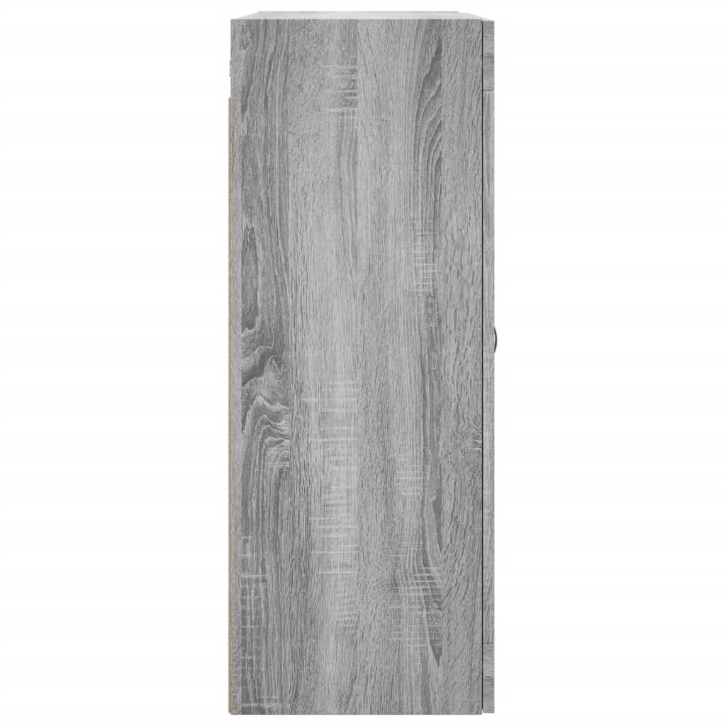 vidaXL Armario de pared madera ingeniería gris Sonoma 69,5x34x90 cm