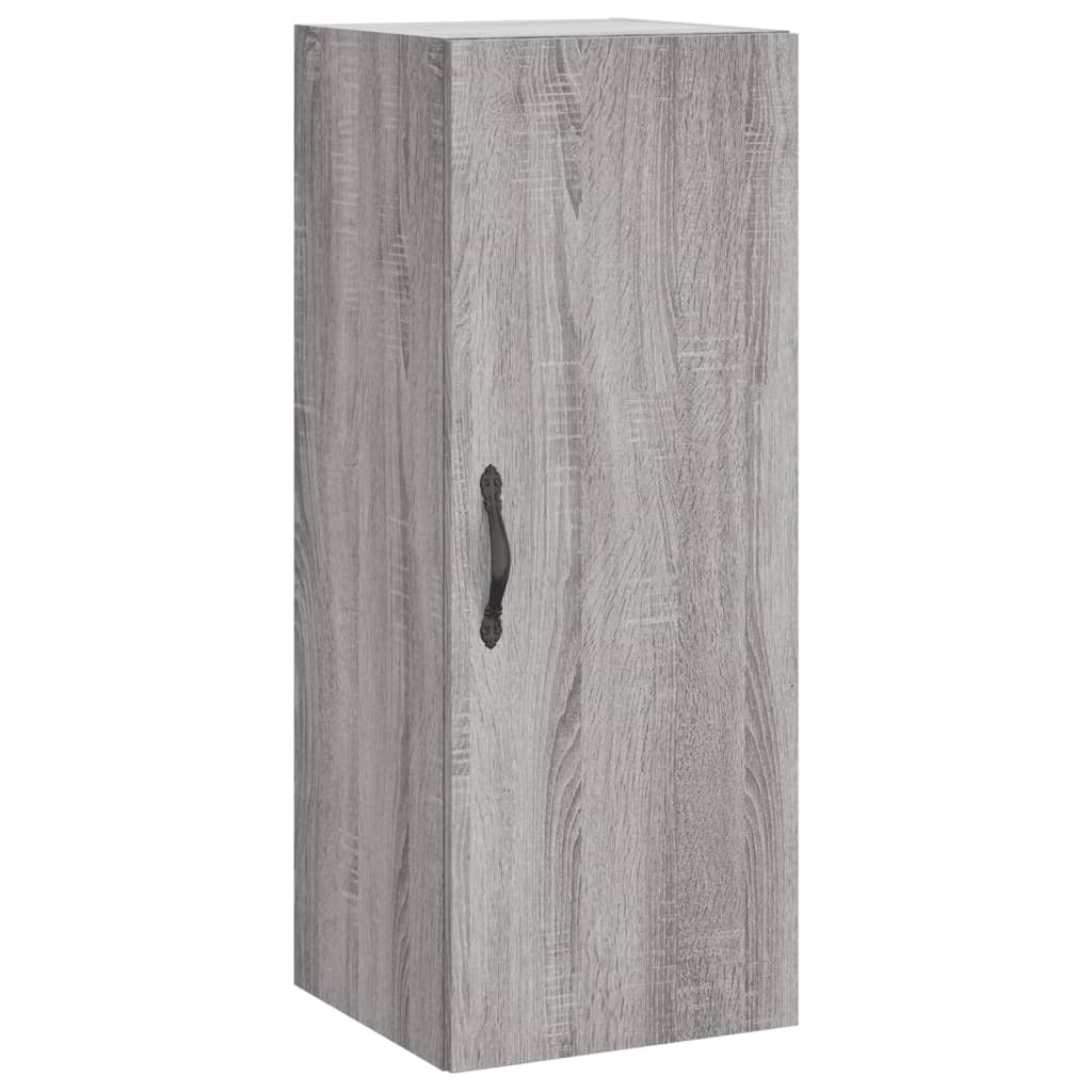 vidaXL Armario de pared madera de ingeniería gris Sonoma 34,5x34x90 cm