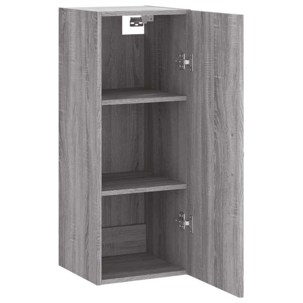 vidaXL Armario de pared madera de ingeniería gris Sonoma 34,5x34x90 cm