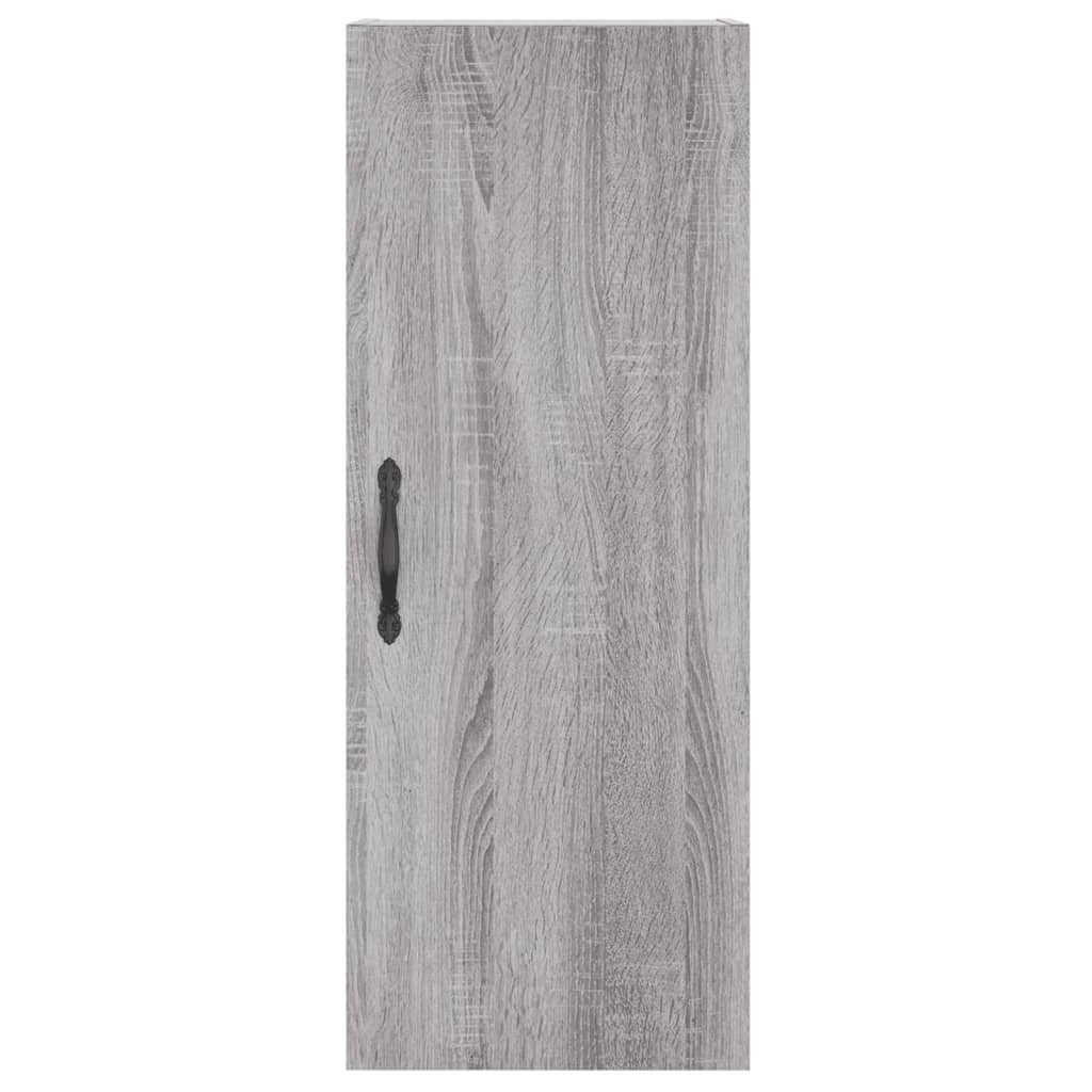 vidaXL Armario de pared madera de ingeniería gris Sonoma 34,5x34x90 cm