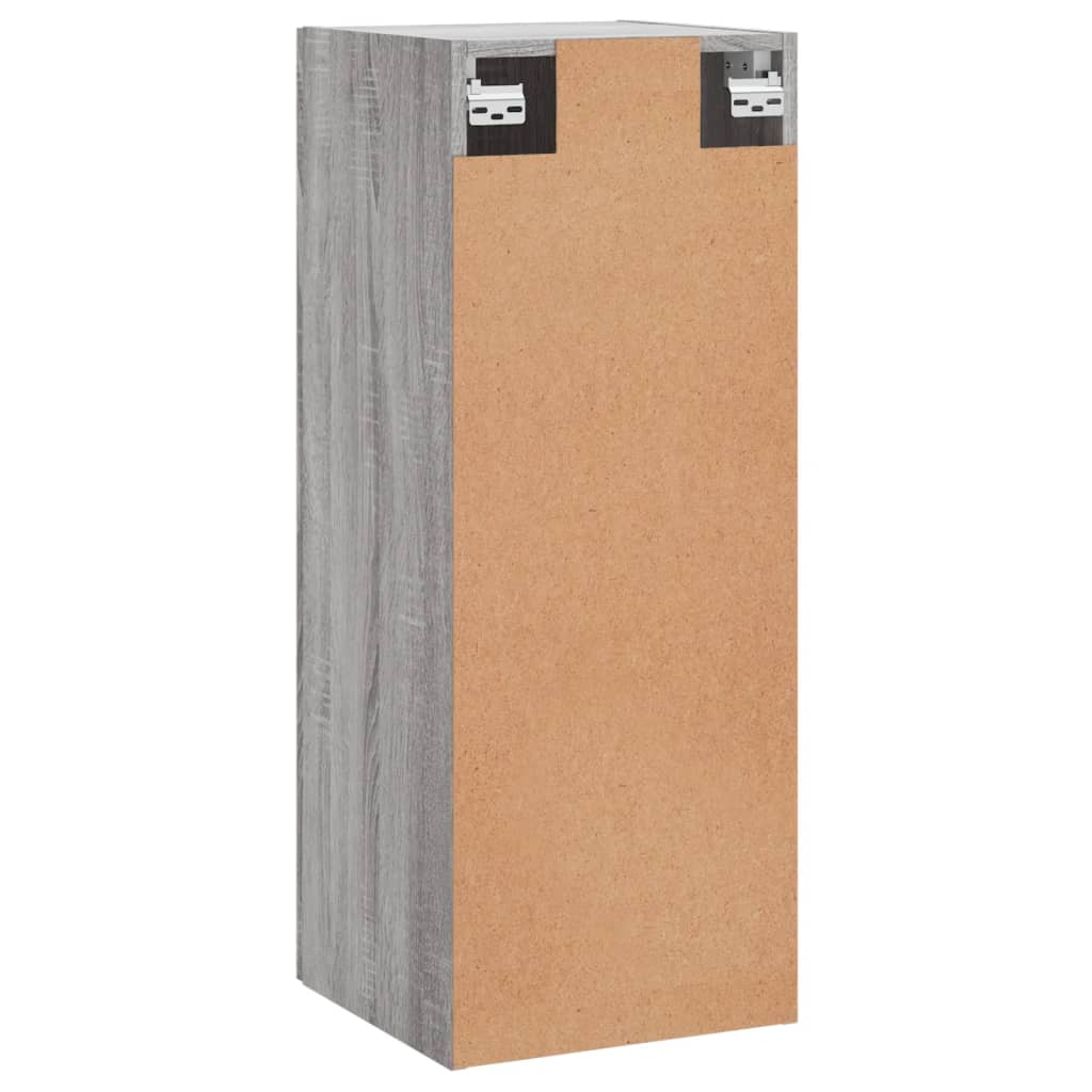 vidaXL Armario de pared madera de ingeniería gris Sonoma 34,5x34x90 cm