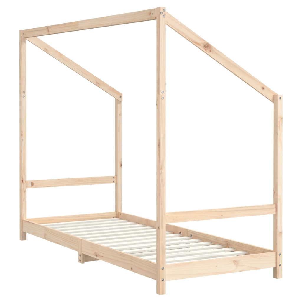 vidaXL Estructura de cama para niños madera maciza de pino 80x200 cm