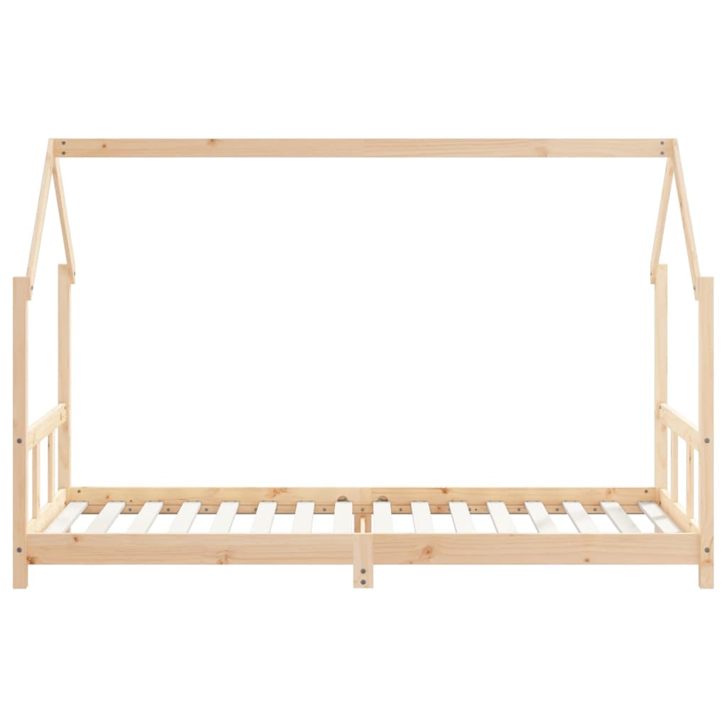 vidaXL Estructura de cama para niños madera maciza de pino 90x200 cm