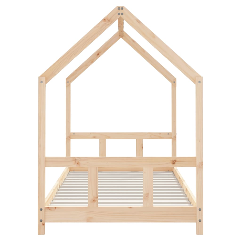 vidaXL Estructura de cama para niños madera maciza de pino 90x200 cm